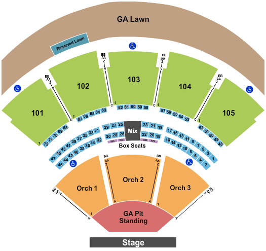 Ameris Bank Amphitheatre Dave Matthews Seating Chart